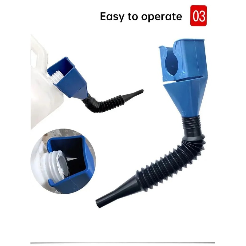 Plastic Oil Funnel With Filter Car Motorcycle Tool 6