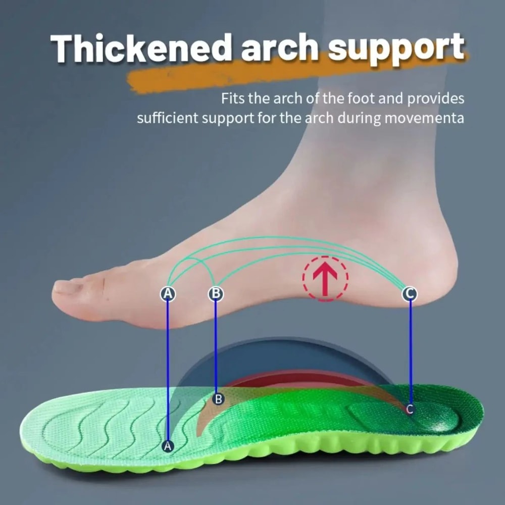 Sport Insoles Cushion PU Shock Absorbing Breathable Inserts 5