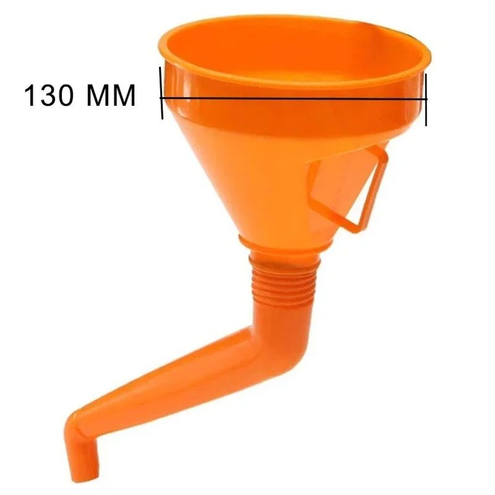 Long Neck Oil Funnel With Filter Car Motorcycle Tool 4