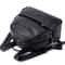 Modern Black PU Diaper Backpack Large Capacity Waterproof Baby Bag 6