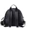 Modern Black PU Diaper Backpack Large Capacity Waterproof Baby Bag 8