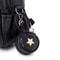 Modern Black PU Diaper Backpack Large Capacity Waterproof Baby Bag 10