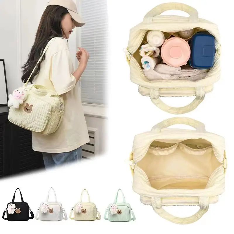 Cute Cotton Mommy Diaper Bag Baby Organizer Handbag 3