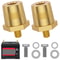 2pcs Brass Car Battery Terminal Adapter M6 Connector Kit 0