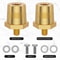 2pcs Brass Car Battery Terminal Adapter M6 Connector Kit 6