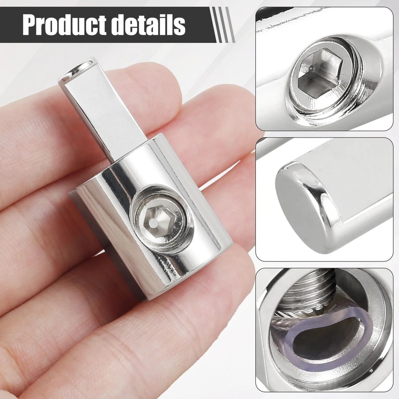 2pcs Car Audio Power Ground Wire Terminal Pure Copper Connector 2