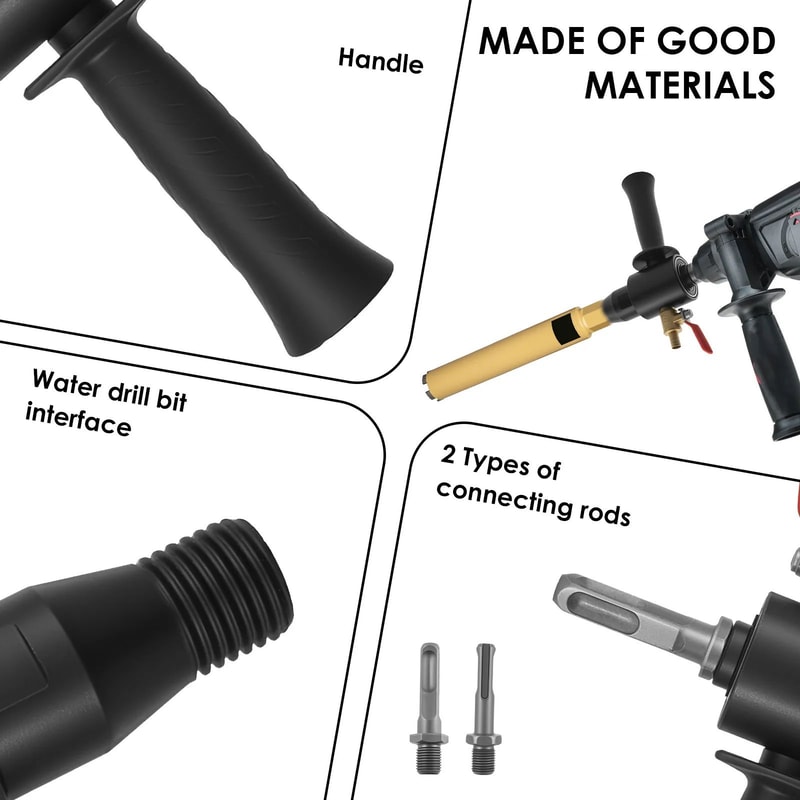 SDS Max Drill Adapter 22cm Male Electric Hammer Water Drill Converter 4