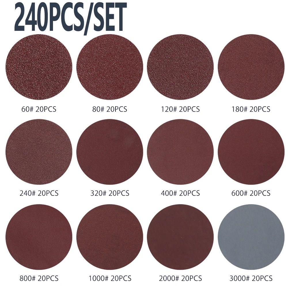 2 Inch Sanding Discs Set 60 To 3000 Grit Polishing Pads Kit 1