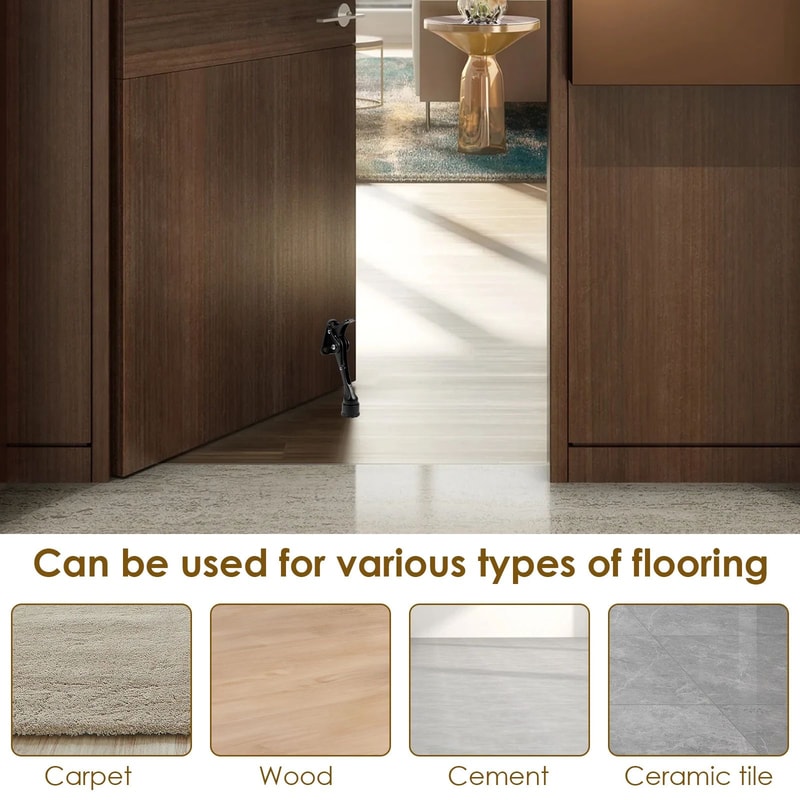 Adjustable Kickdown Door Stopper One Touch Pedal 5 Inch 3