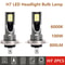 2pcs H7 LED Headlight Bulbs 6000K Super Bright Fog Lights 0