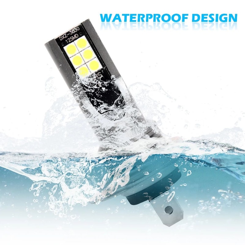 2pcs H7 LED Headlight Bulbs 6000K Super Bright Fog Lights 2