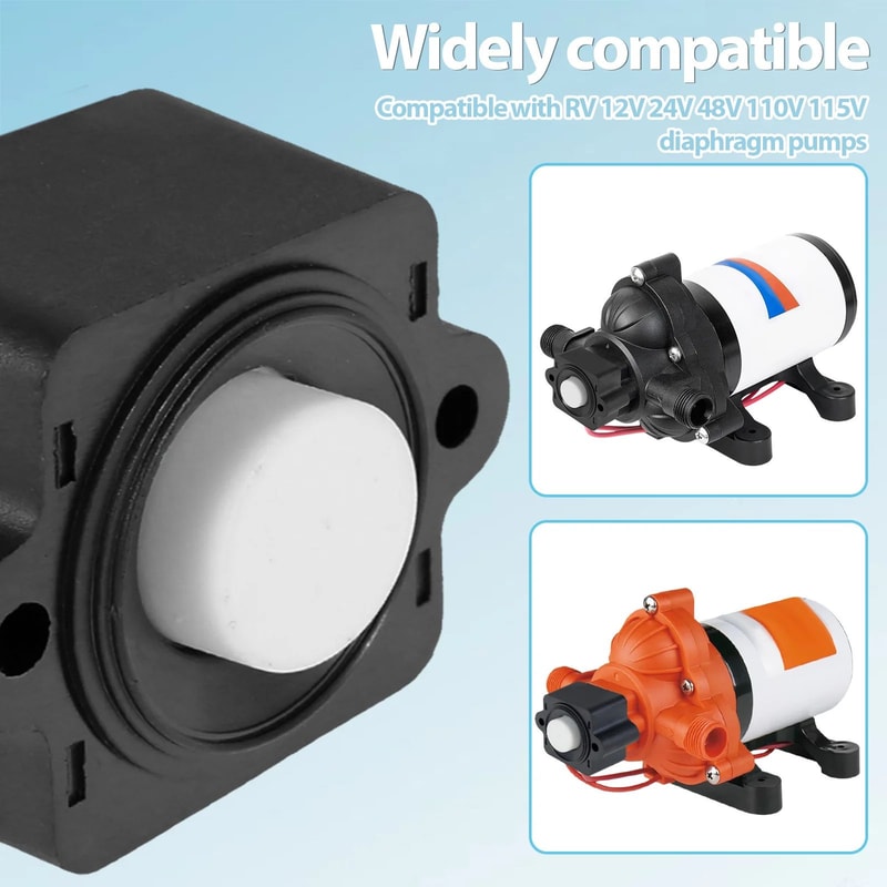 RV Diaphragm Pump Pressure Switch Kit 40 To 80 PSI Waterproof 3