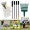 Adjustable Garden Leaf Rake 51 Inch Long Handle 11 Prong 0