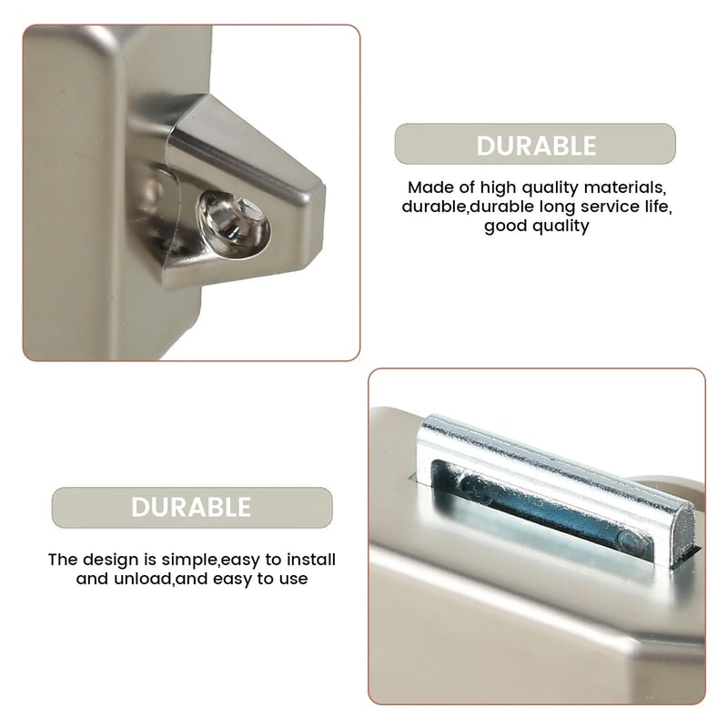 10pcs Push Button Cabinet Latch Keyless Cupboard Door Lock 1