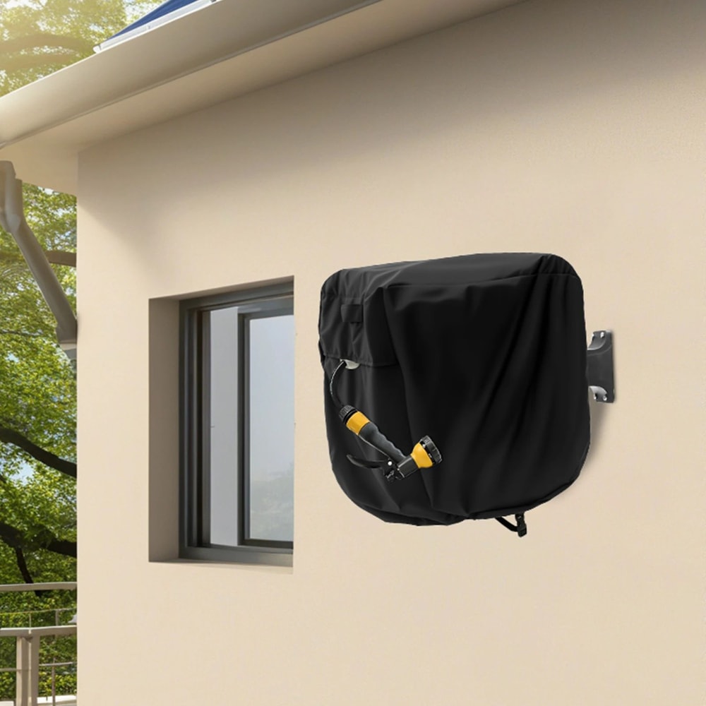 Waterproof Garden Hose Reel Cover Adjustable Hose Holder Protector 6