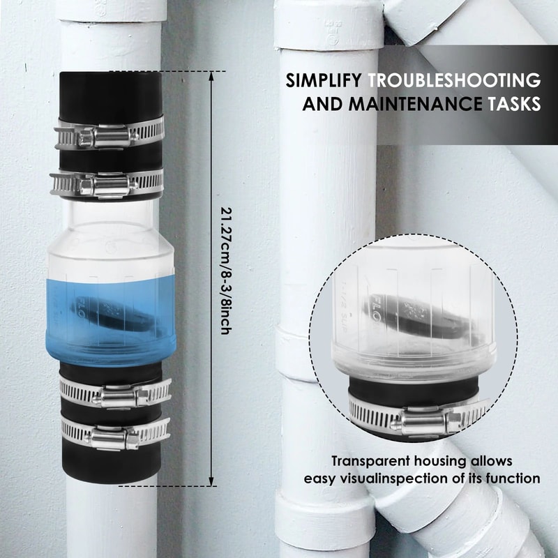 Silent Sump Pump Check Valve 15 Or 2 Inch Spring Loaded 6