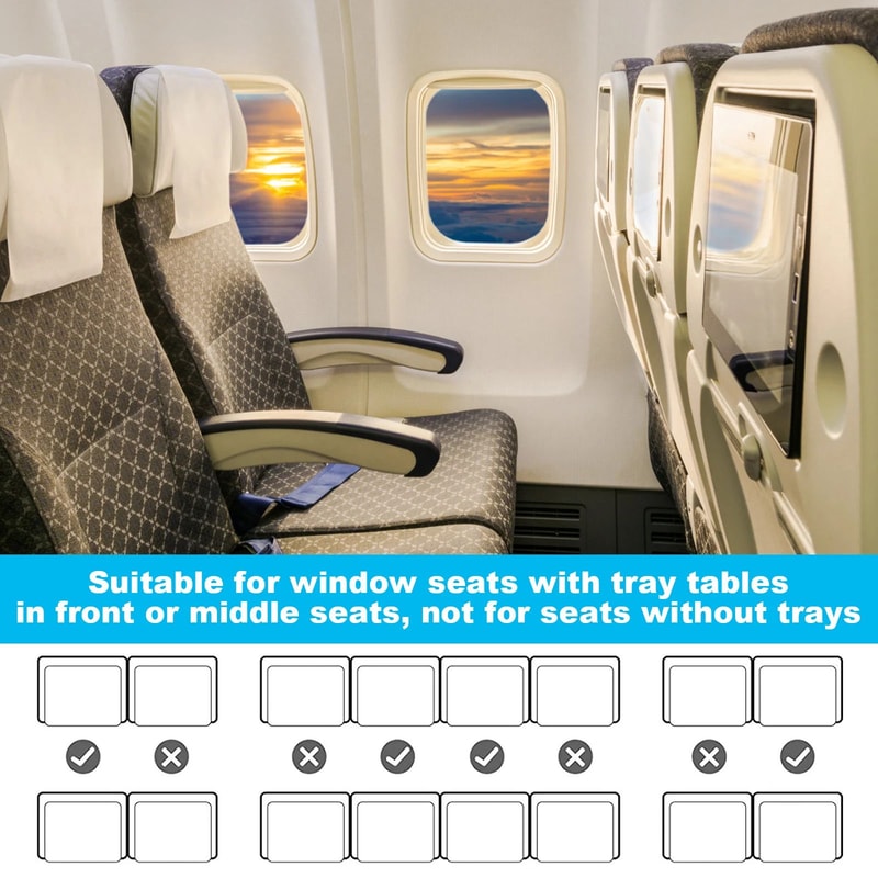 Toddler Airplane Seat Extender Portable Kids Travel Foot Rest Bed 4