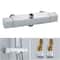 Wall Mounted Thermostatic Shower Faucet Stainless Steel Hot Cold Mixer 0