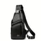 Mens Vintage PU Leather Sling Bag Large Capacity Crossbody Chest Bag 5
