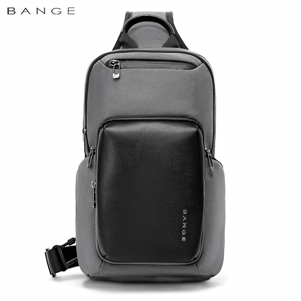 BANGE Waterproof Sling Bag Large Capacity Multifunction Crossbody 7