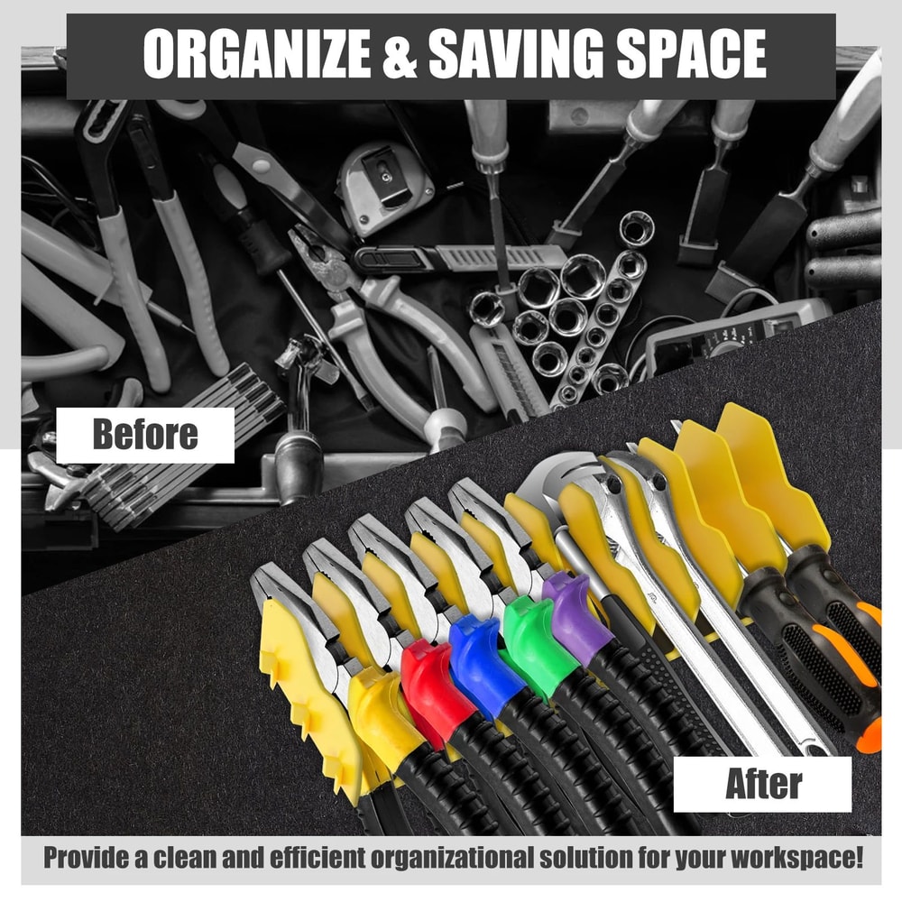 Plier Organizer Rack 10 Slot Tool Holder Non Slip Toolbox Storage 6