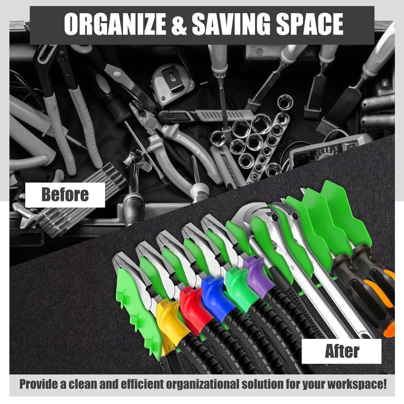 Plier Organizer Rack 10 Slot Tool Holder Non Slip Toolbox Storage 11