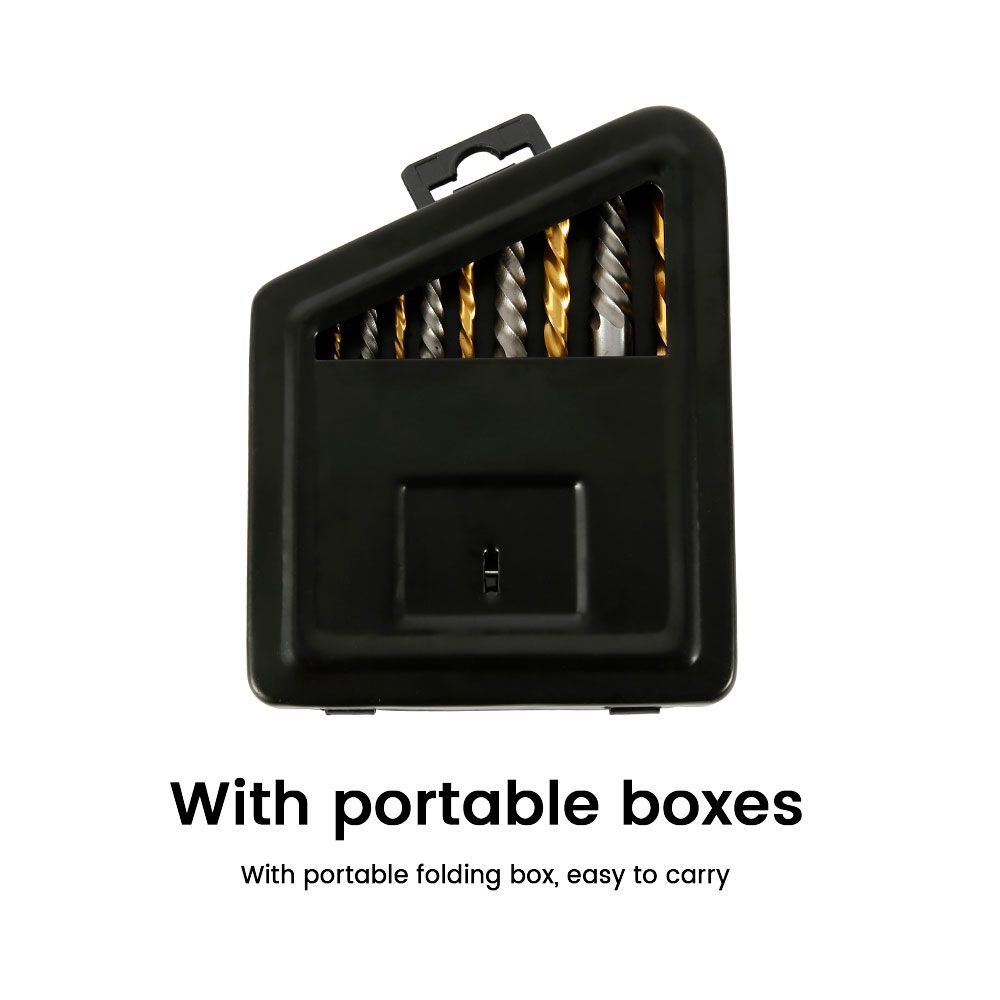 10pcs Cobalt Left Hand Drill Bit And Screw Extractor Set 7