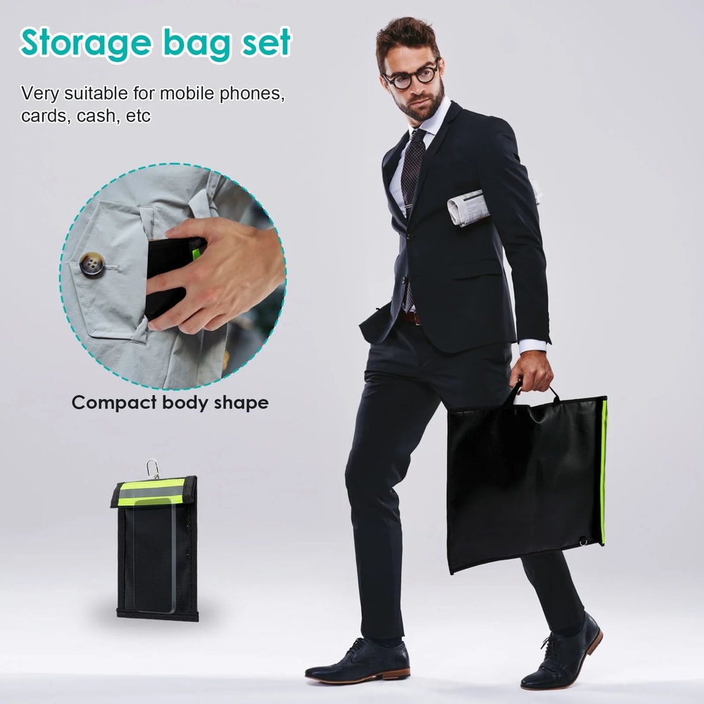 4pcs RFID Faraday Bag Signal Blocker Pouch For Keys And Phone 7