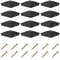 12pcs Fence Post Caps Plastic Deck Post Covers Waterproof 6