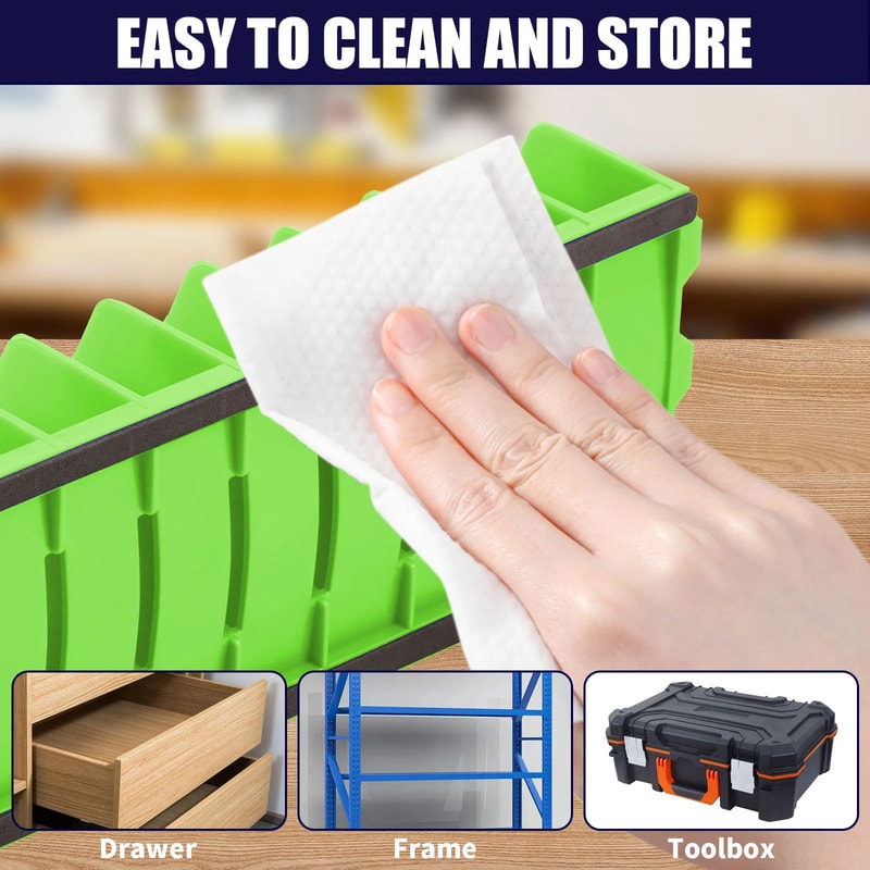 10 Slot Plier Organizer Rack Non Slip Tool Holder Toolbox Storage 6