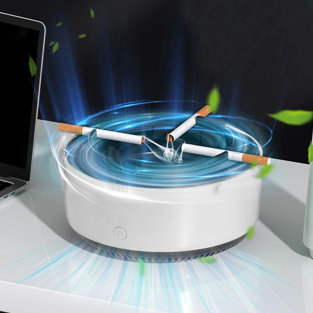 Portable Ashtray Air Purifier Anion Smoke Filter For Home Office 6