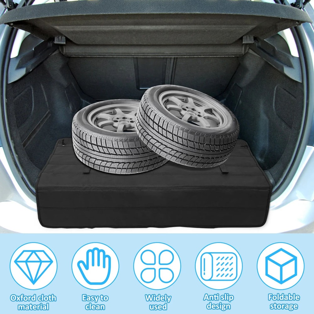 Non Slip Car Trunk Mat Rear Bumper Protector Foldable SUV Mat 6