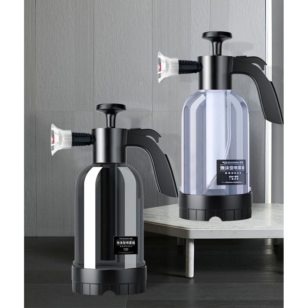 2L Hand Pump Foam Sprayer Car Wash Snow Foam Spray Bottle 9