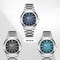 Mens Square Quartz Watch Waterproof Luminous Date Wristwatch 9