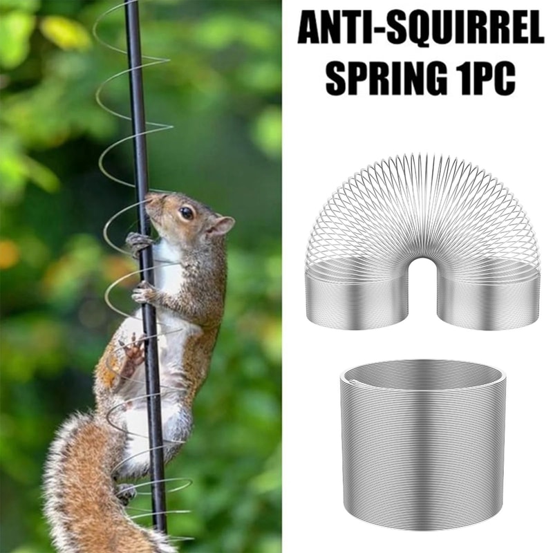 2pcs Squirrel Proof Bird Feeder Spring Anti Raccoon Protection 2