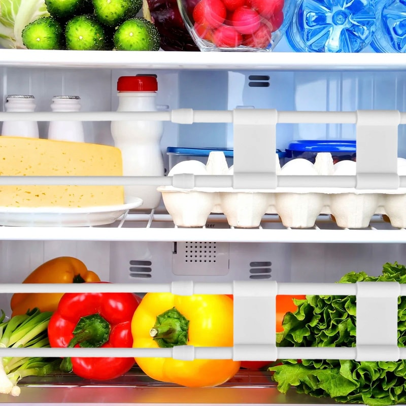 4pcs RV Shower Corner Storage Rod Telescopic Anti Fall Organizer 6