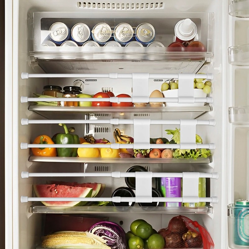 4pcs RV Shower Corner Storage Rod Telescopic Anti Fall Organizer 7