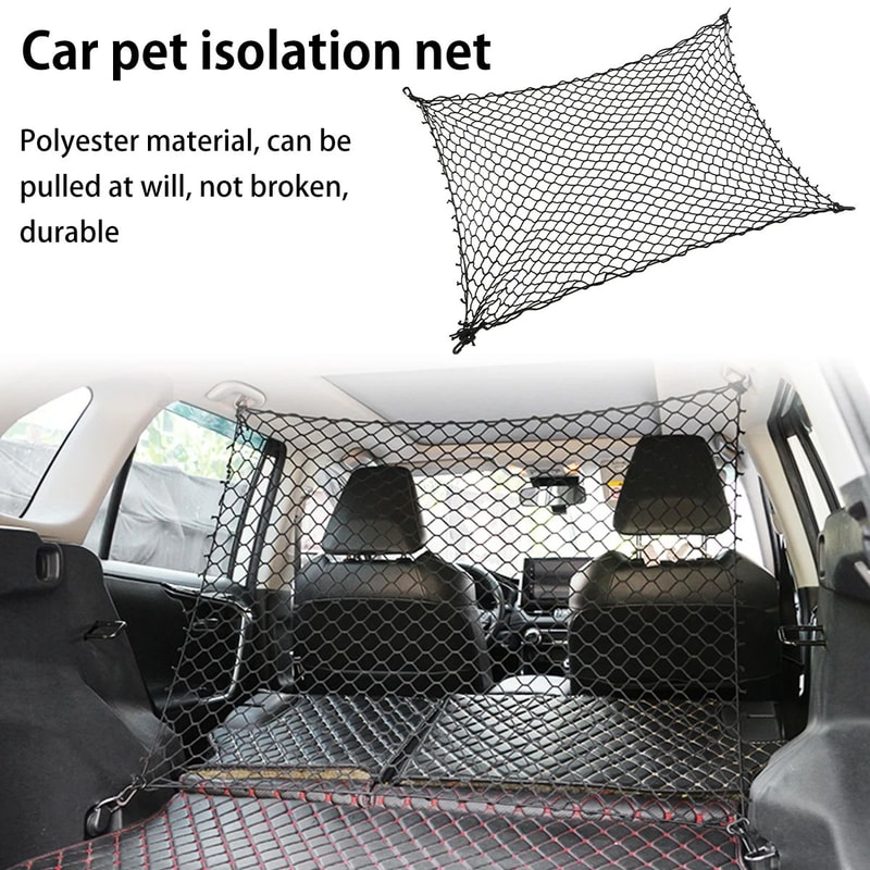 Universal Pet Car Barrier Net For Dogs Foldable Elastic Safety Fence 3