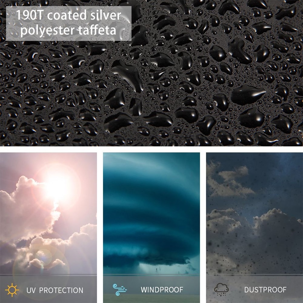 Waterproof Folding Reclining Chair Cover Dustproof Garden Lounger Protector 9