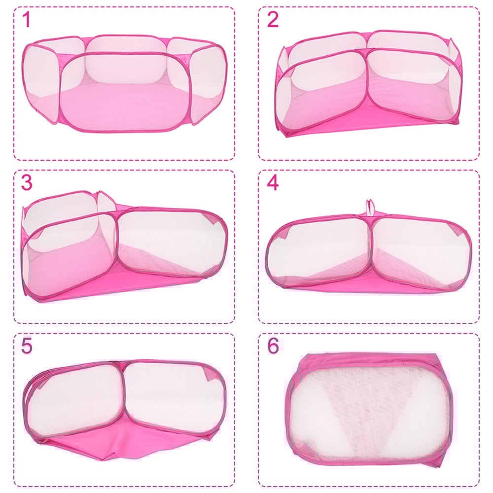 Portable Pet Playpen Foldable Small Animal Tent Breathable Exercise Fence 10