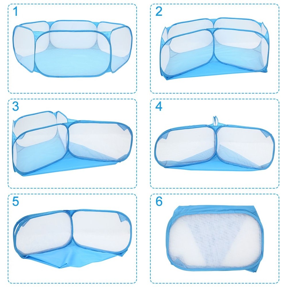 Portable Pet Playpen Foldable Small Animal Tent Breathable Exercise Fence 11