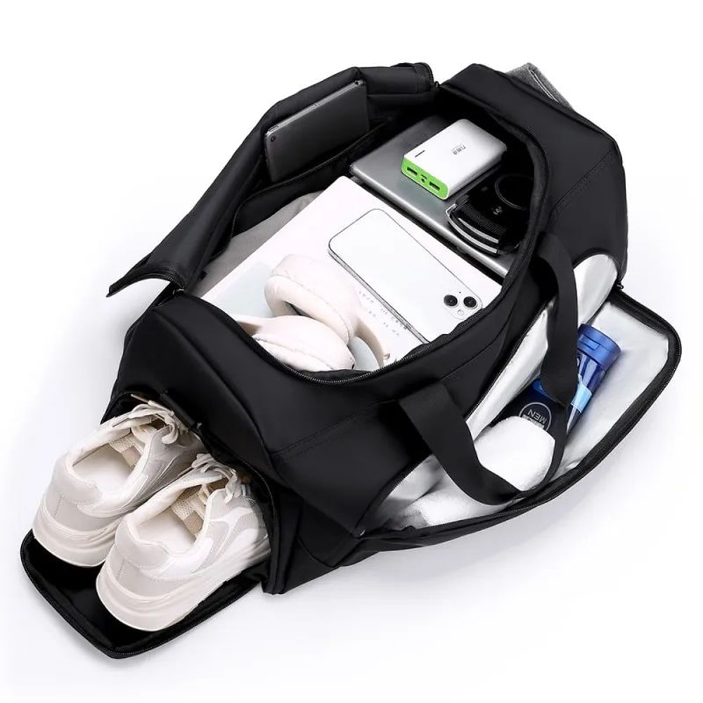 Large Capacity Gym Travel Duffel Bag With Shoe Compartment 11