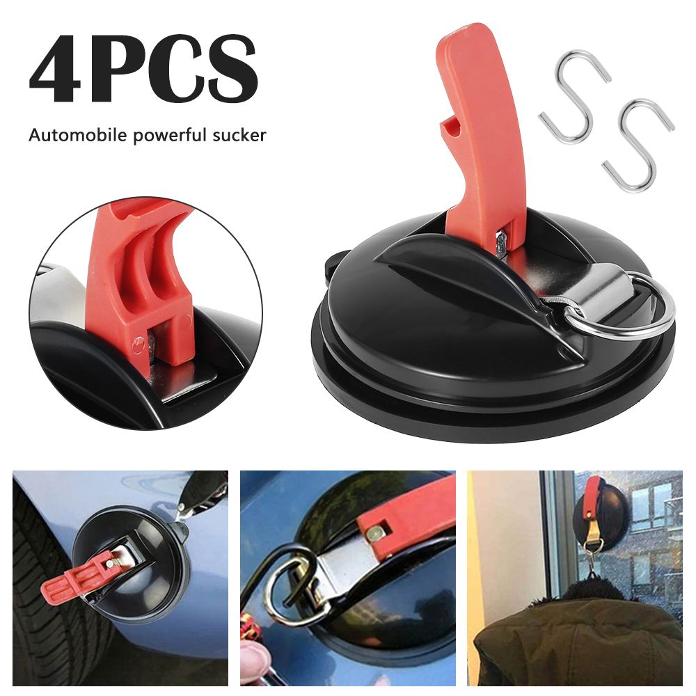 Heavy Duty Suction Cup Tie Down Set 4PCS With Hooks For Camping And Travelzzz 6