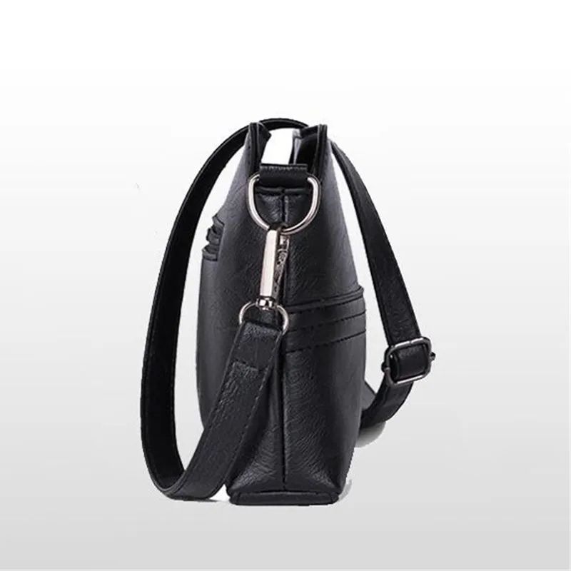 Vintage PU Leather Womens Messenger Bag Stylish Small Shoulder Handbag 5