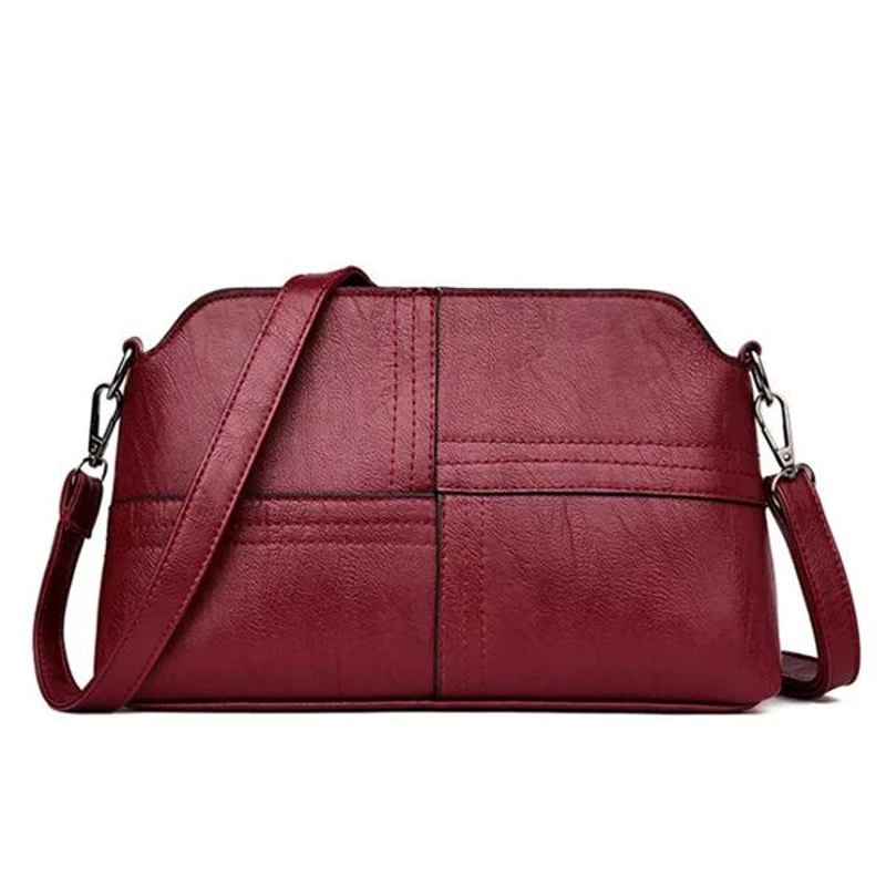 Vintage PU Leather Womens Messenger Bag Stylish Small Shoulder Handbag 2