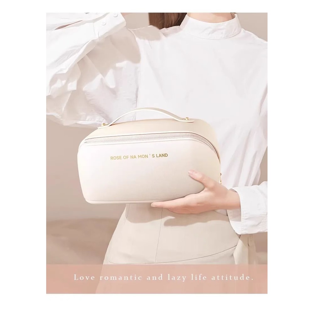 Luxury Makeup Organizer Travel Cosmetic Bag Waterproof Zipper Storage Case 5