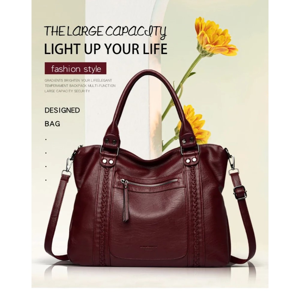 Luxury Soft Leather Crossbody Bag For Women Designer Shoulder Handbag 5