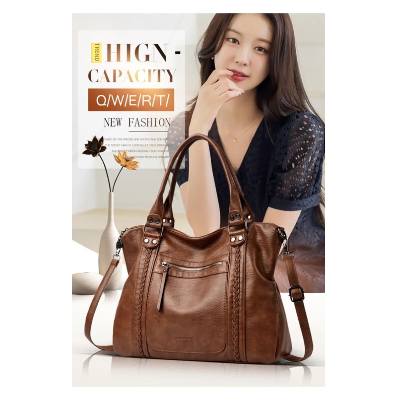 Luxury Soft Leather Crossbody Bag For Women Designer Shoulder Handbag 6