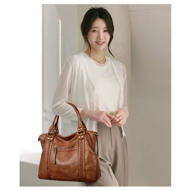 Luxury Soft Leather Crossbody Bag For Women Designer Shoulder Handbag 8