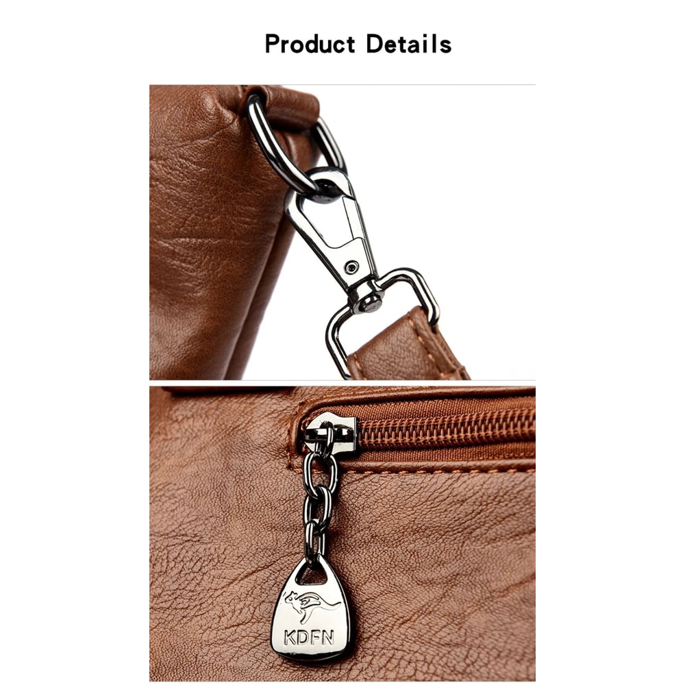 Luxury Soft Leather Crossbody Bag For Women Designer Shoulder Handbag 11